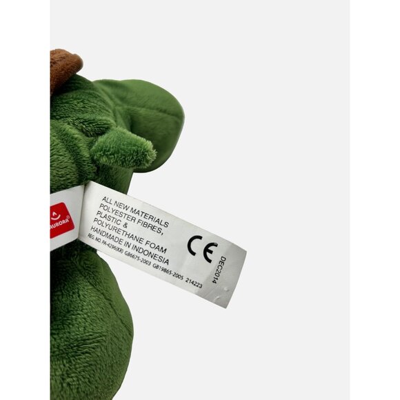 Aurora 2014 Green Turtle Hand Puppet 12" Brown Shell Sea Plush Stuffed Animal - Picture 6 of 9